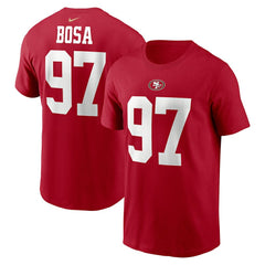 Nick Bosa San Francisco 49ers Player Name & Number T-Shirt - Scarlet sale