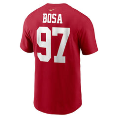 Nick Bosa San Francisco 49ers Player Name & Number T-Shirt - Scarlet sale