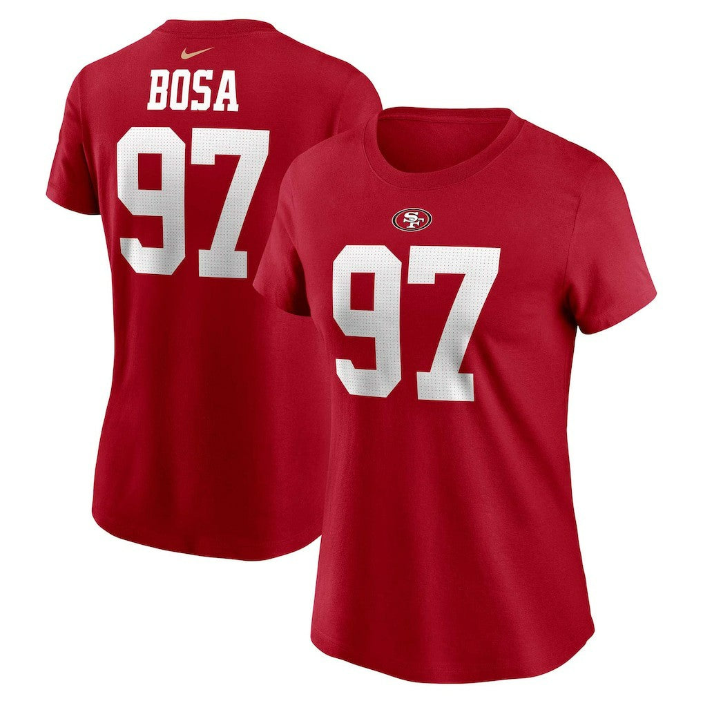 Nick Bosa San Francisco 49ers Women's Player Name & Number T-Shirt - Scarlet discount