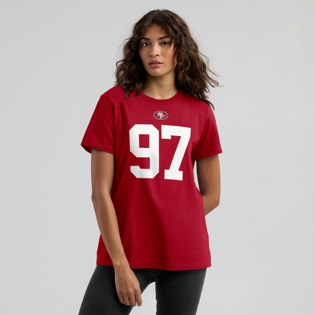 Nick Bosa San Francisco 49ers Women's Player Name & Number T-Shirt - Scarlet discount