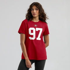 Nick Bosa San Francisco 49ers Women's Player Name & Number T-Shirt - Scarlet discount