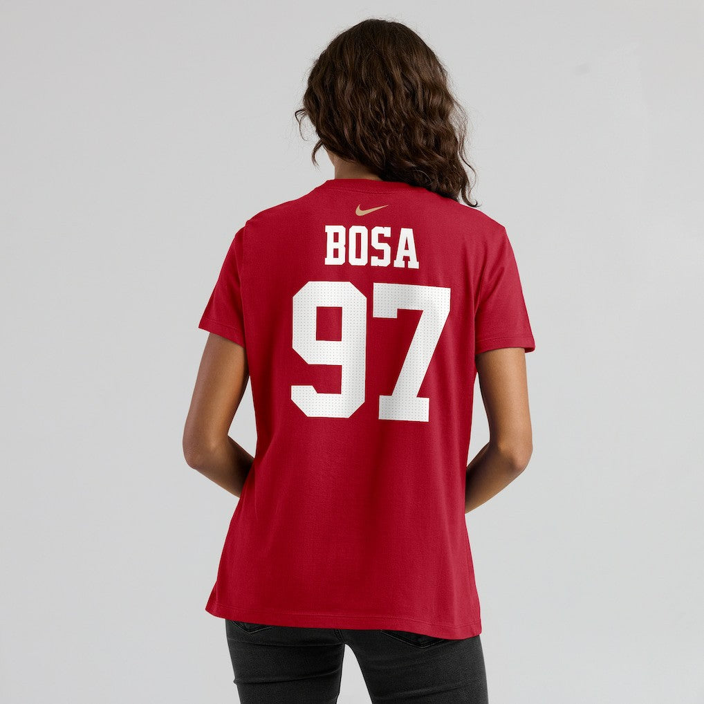 Nick Bosa San Francisco 49ers Women's Player Name & Number T-Shirt - Scarlet discount