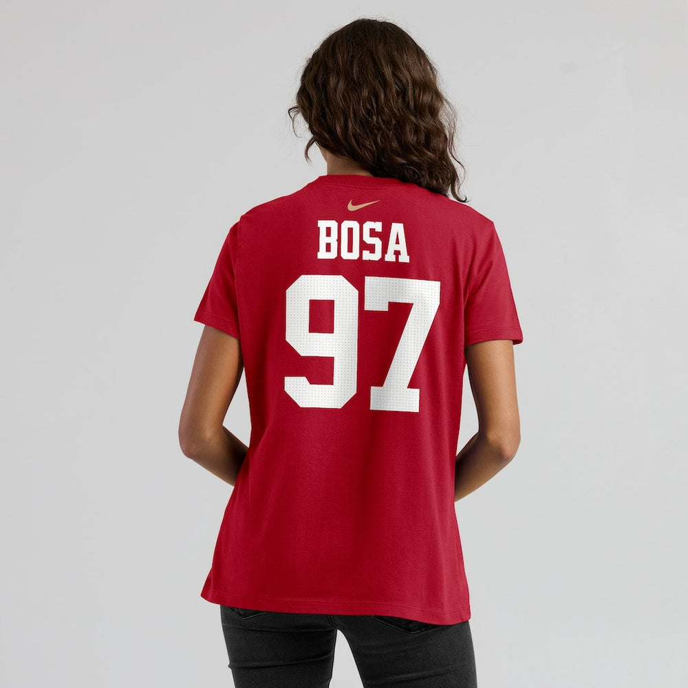 Nick Bosa San Francisco 49ers Women's Player Name & Number T-Shirt - Scarlet discount