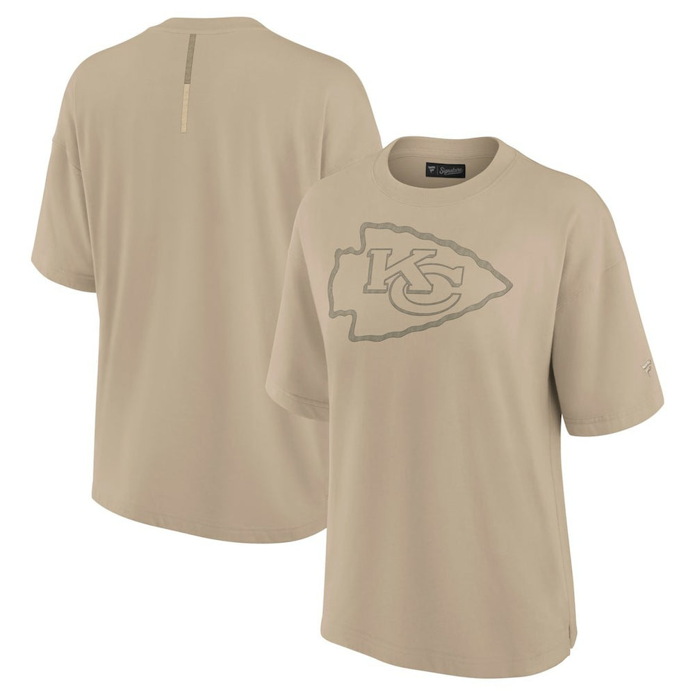 Kansas City Chiefs Women's Oversized Elements T-Shirt - Khaki for sale