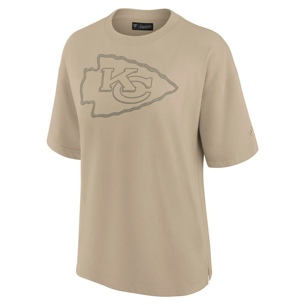 Kansas City Chiefs Women's Oversized Elements T-Shirt - Khaki for sale