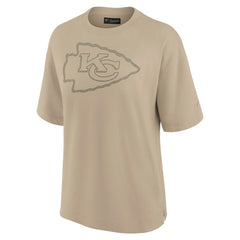 Kansas City Chiefs Women's Oversized Elements T-Shirt - Khaki for sale
