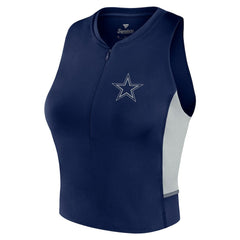 Dallas Cowboys Women's Studio Fitted Gym Tank Top - Navy for sale