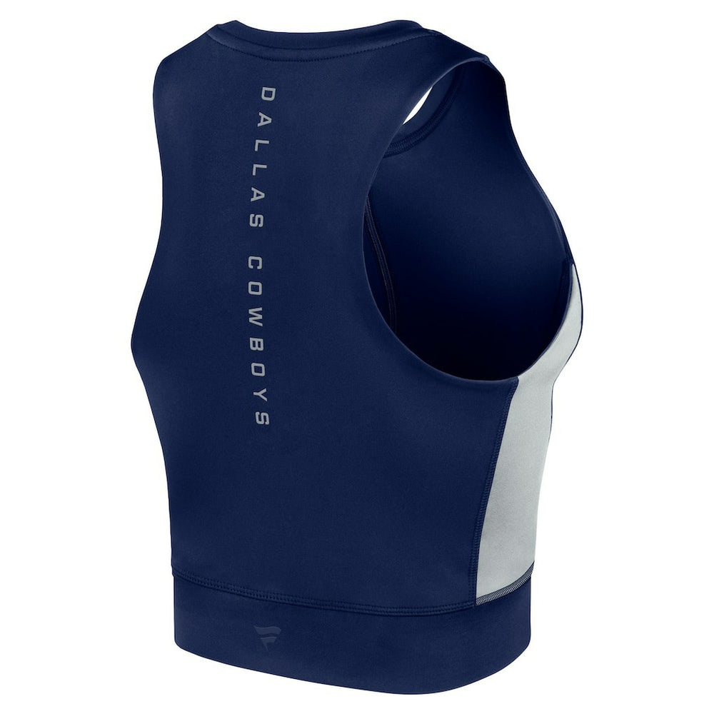 Dallas Cowboys Women's Studio Fitted Gym Tank Top - Navy for sale