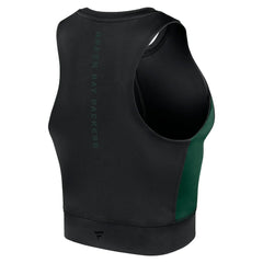 Green Bay Packers Women's Studio Fitted Gym Tank Top - Black outlet