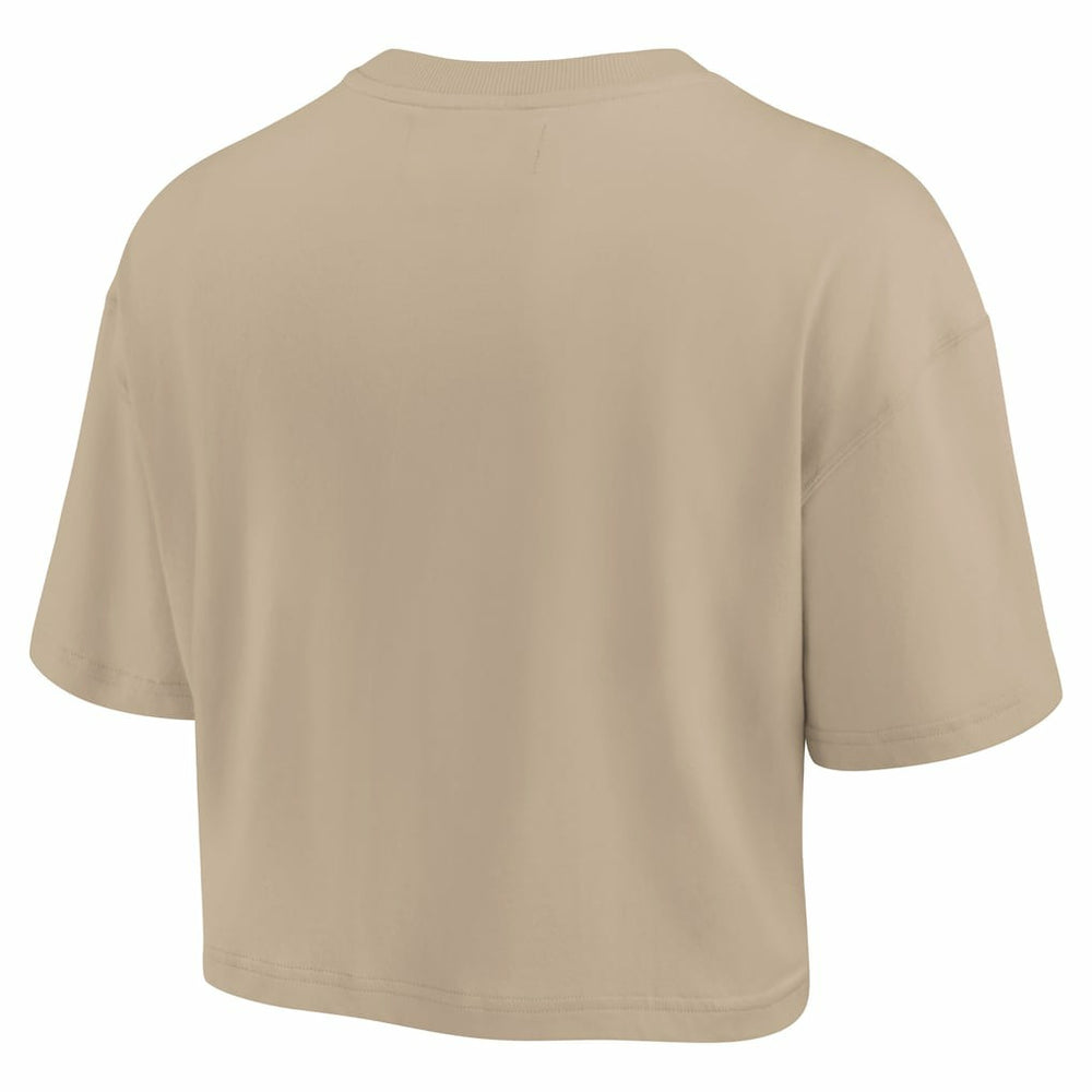 Cincinnati Bengals Women's Elements Super Soft Boxy Cropped T-Shirt - Khaki for sale