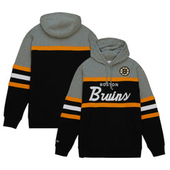 Boston Bruins Head Coach Pullover Hoodie - Black/Gray Hoodies