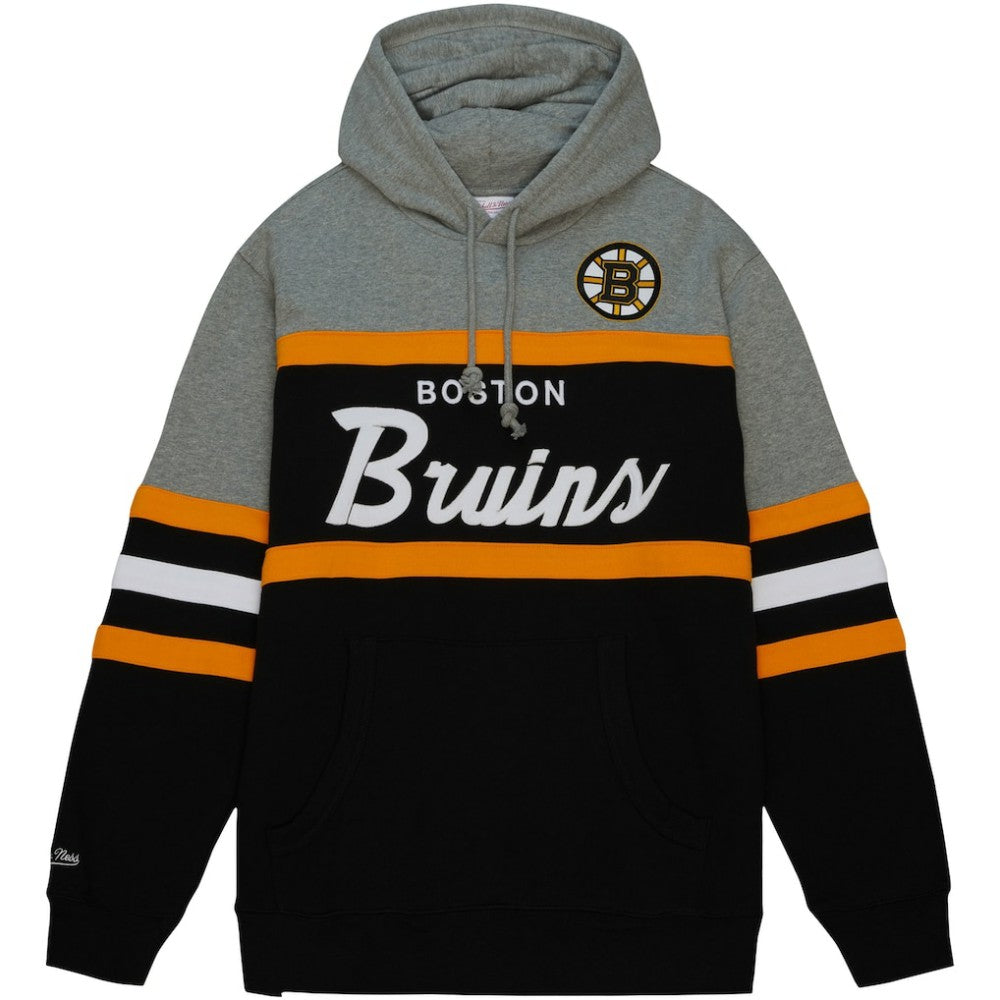 Boston Bruins Head Coach Pullover Hoodie - Black/Gray Hoodies