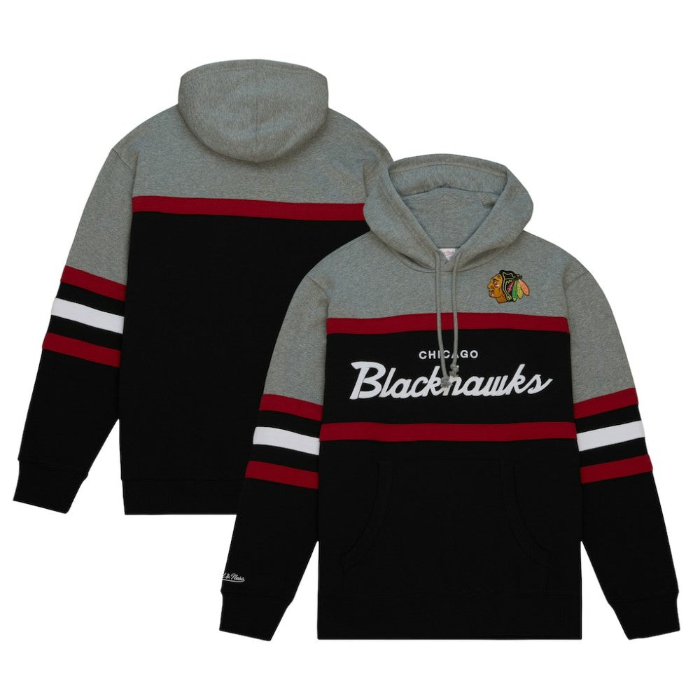 Chicago Blackhawks Head Coach Pullover Hoodie - Black/Gray Hoodies