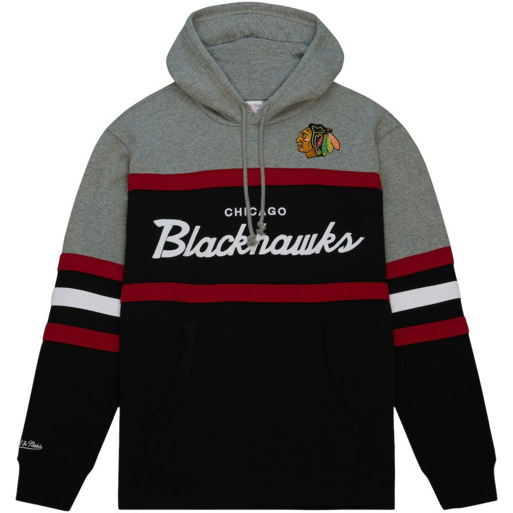 Chicago Blackhawks Head Coach Pullover Hoodie - Black/Gray Hoodies