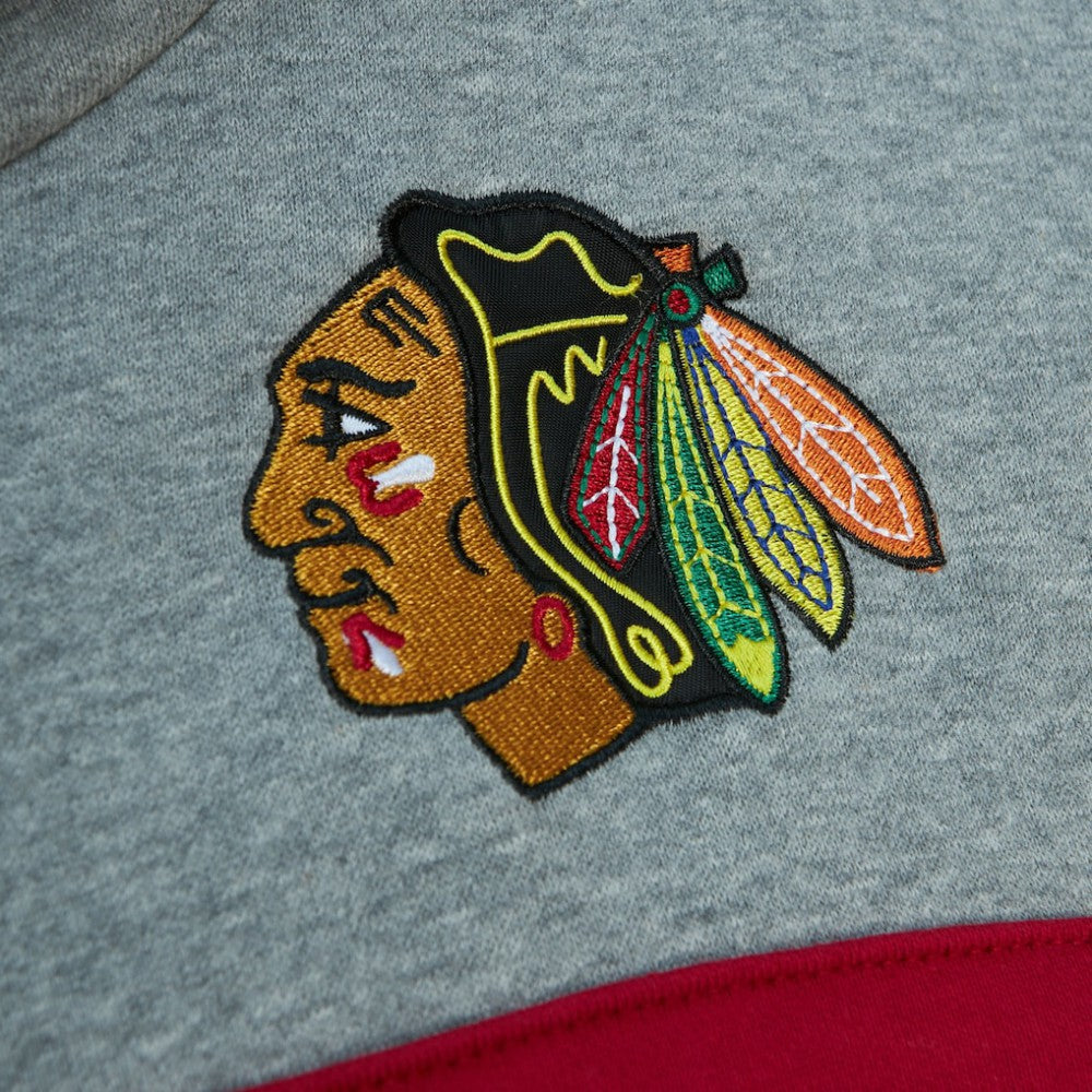 Chicago Blackhawks Head Coach Pullover Hoodie - Black/Gray Hoodies