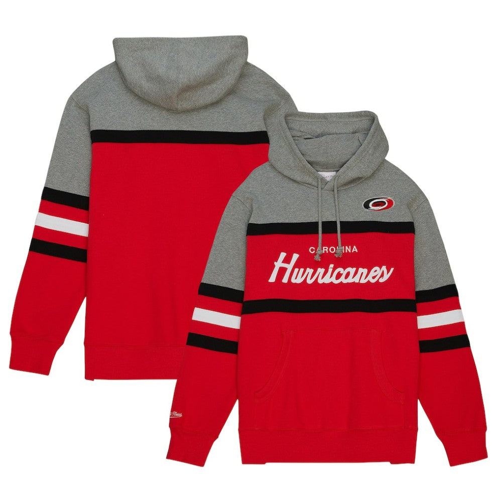 Carolina Hurricanes Head Coach Pullover Hoodie - Red/Gray Hoodies