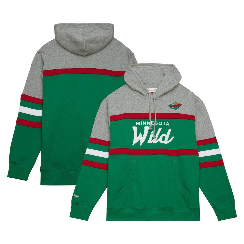 Minnesota Wild Head Coach Pullover Hoodie - Green/Gray Hoodies