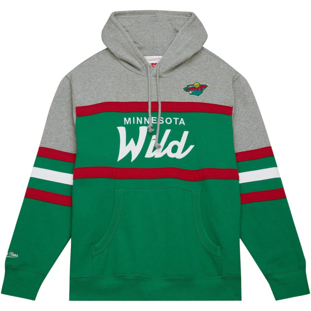 Minnesota Wild Head Coach Pullover Hoodie - Green/Gray Hoodies