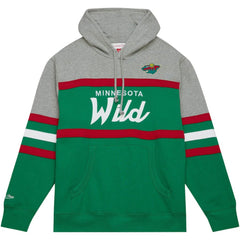 Minnesota Wild Head Coach Pullover Hoodie - Green/Gray Hoodies