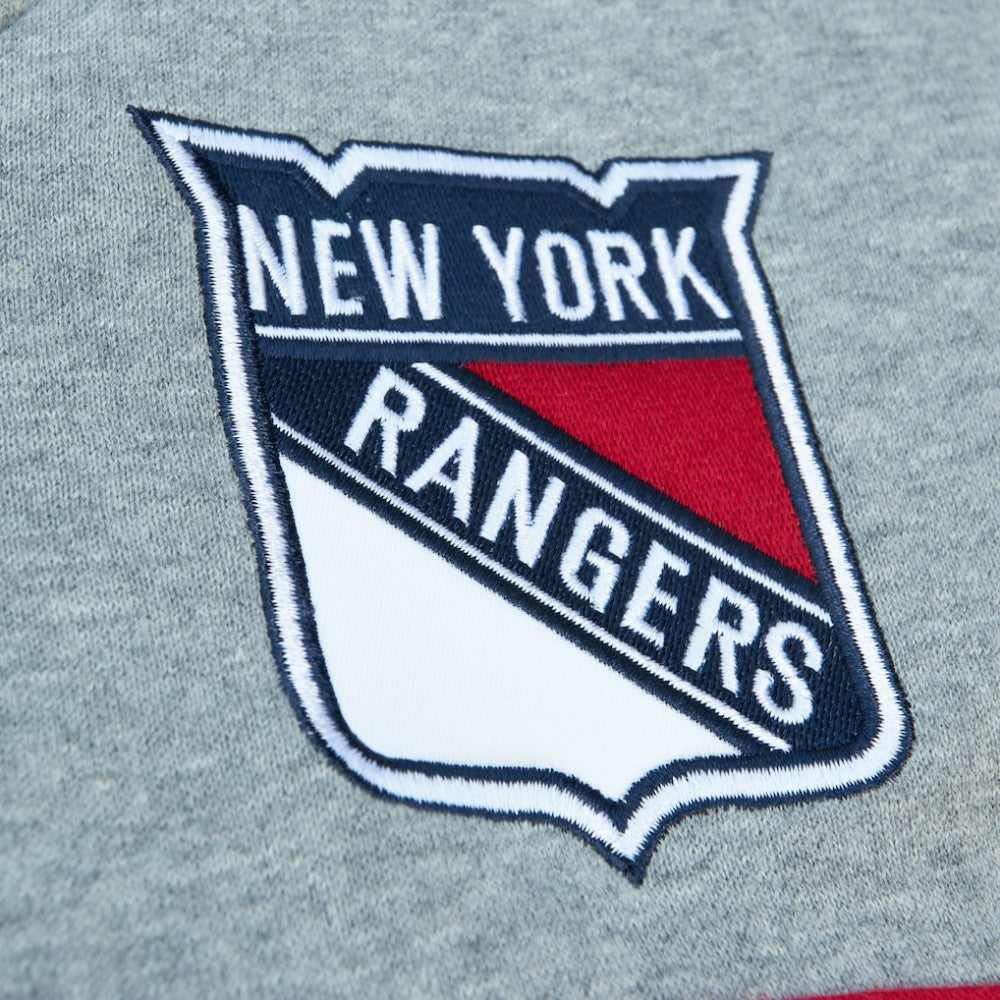 New York Rangers Head Coach Pullover Hoodie - Blue/Gray Hoodies