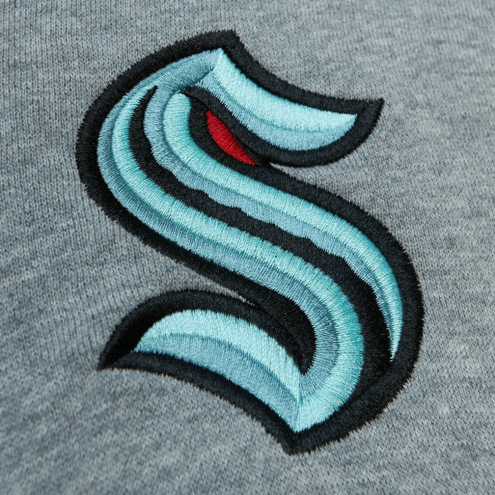 Seattle Kraken Head Coach Pullover Hoodie - Deep Sea Blue/Gray Hoodies