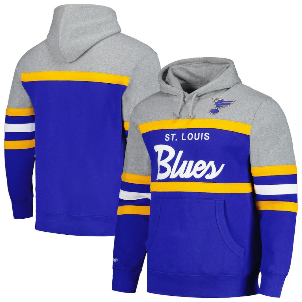 St. Louis Blues Head Coach Pullover Hoodie - Blue/Gray Hoodies