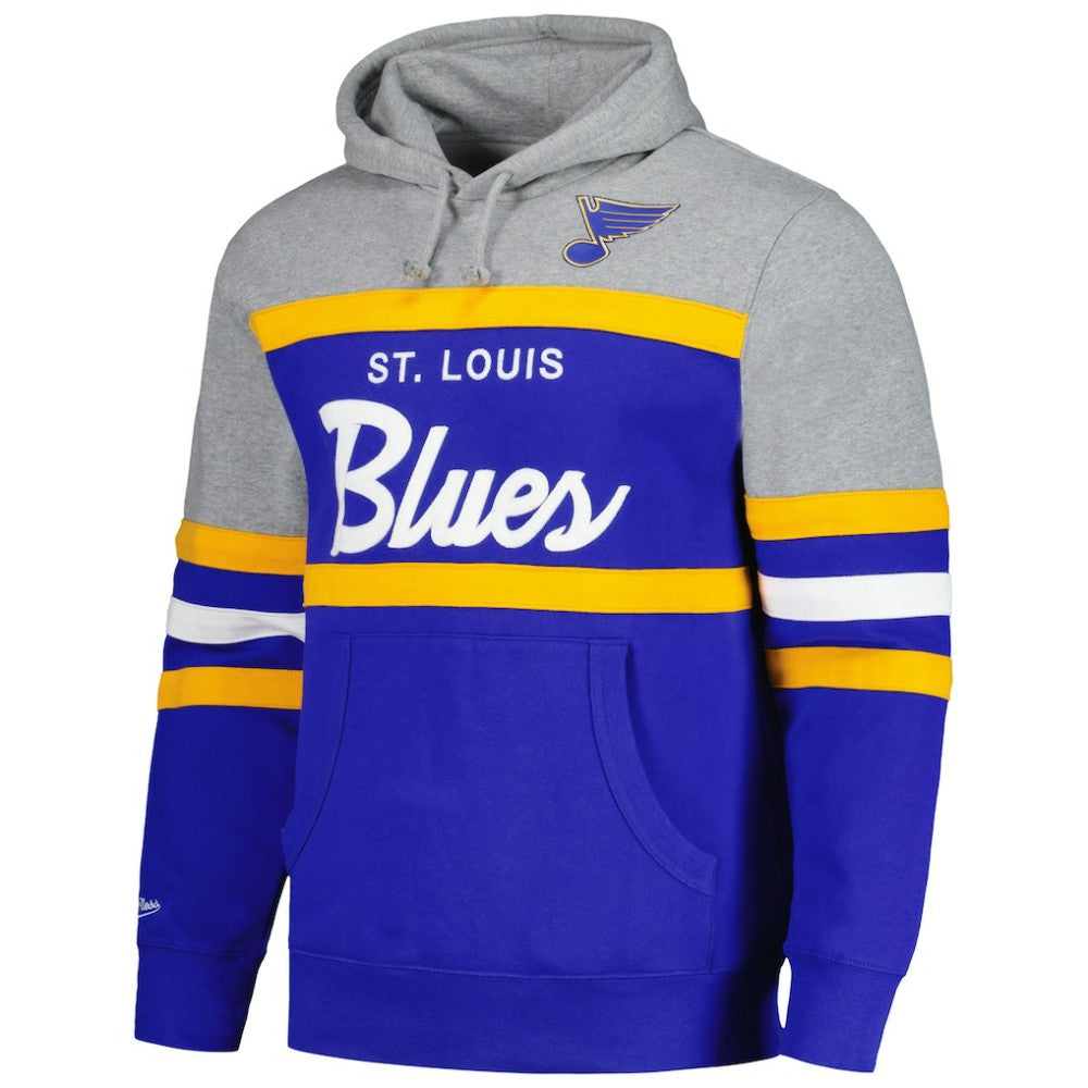 St. Louis Blues Head Coach Pullover Hoodie - Blue/Gray Hoodies
