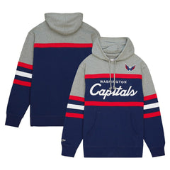 Washington Capitals Head Coach Pullover Hoodie - Navy/Gray Hoodies