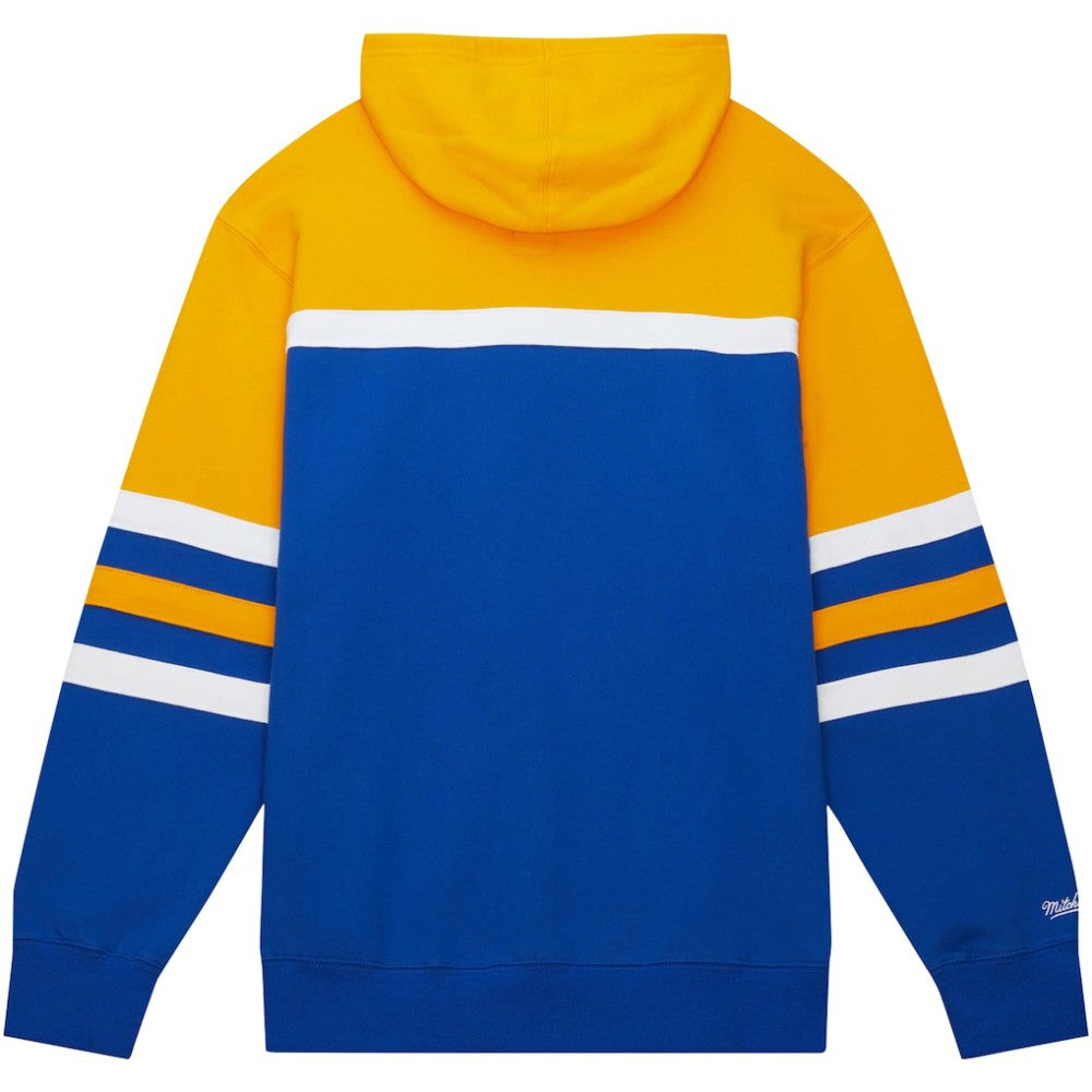 Buffalo Sabres Mitchell & Ness Head Coach Pullover Hoodie - Royal/Gold Hoodies