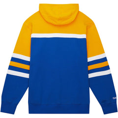 Buffalo Sabres Mitchell & Ness Head Coach Pullover Hoodie - Royal/Gold Hoodies