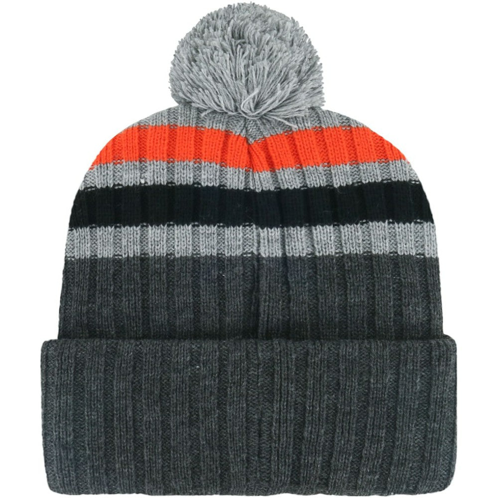 San Francisco Giants Stack Cuffed Knit Hat with Pom Gray
