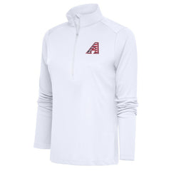 Arizona Diamondbacks Antigua Women's Patriotic Tribute Half-Zip Pullover Top White