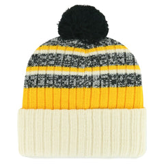 Pittsburgh Pirates Tavern Cuffed Knit Hat with Pom Natural