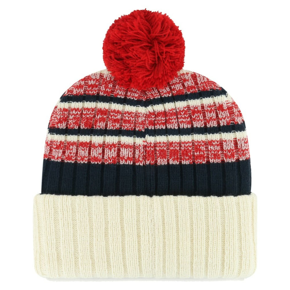 Washington Nationals Tavern Cuffed Knit Hat with Pom Natural