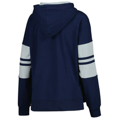 Dallas Cowboys Starter Women's Bump And Run Long Sleeve Hoodie T-Shirt - Navy outlet