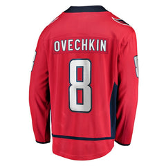Alexander Ovechkin Washington Capitals Fanatics Captain Patch Home Breakaway Jersey - Red Jerseys