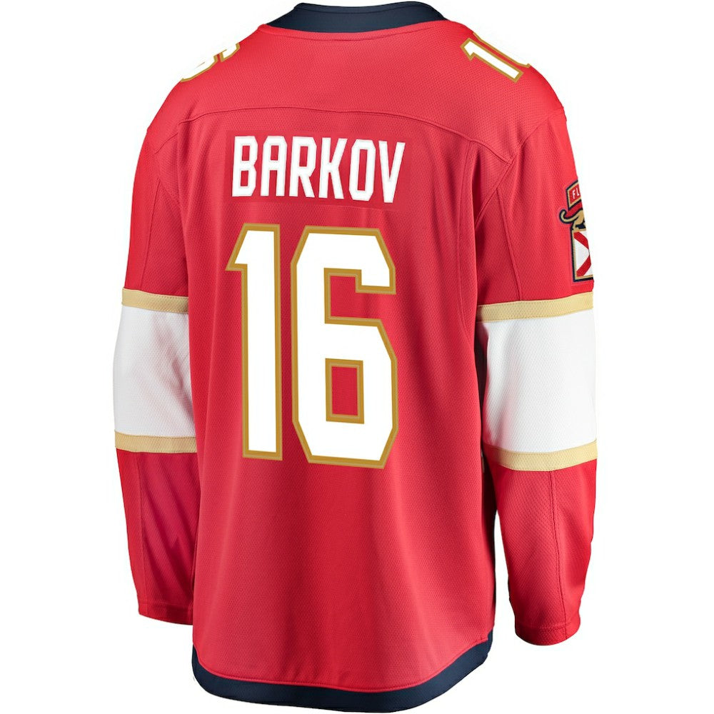 Aleksander Barkov Florida Panthers Fanatics Captain Patch Home Breakaway Jersey - Red Jerseys