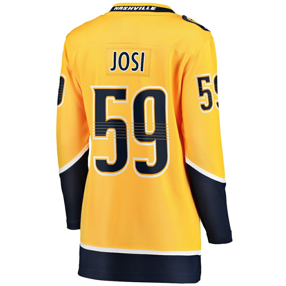 Roman Josi Nashville Predators Fanatics Women's Home Breakaway Player Jersey - Gold Jerseys