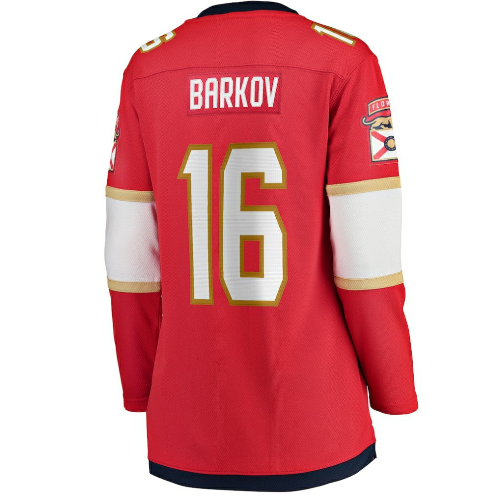 Aleksander Barkov Florida Panthers Fanatics Women's Captain Patch Home Breakaway Player Jersey - Red Jerseys