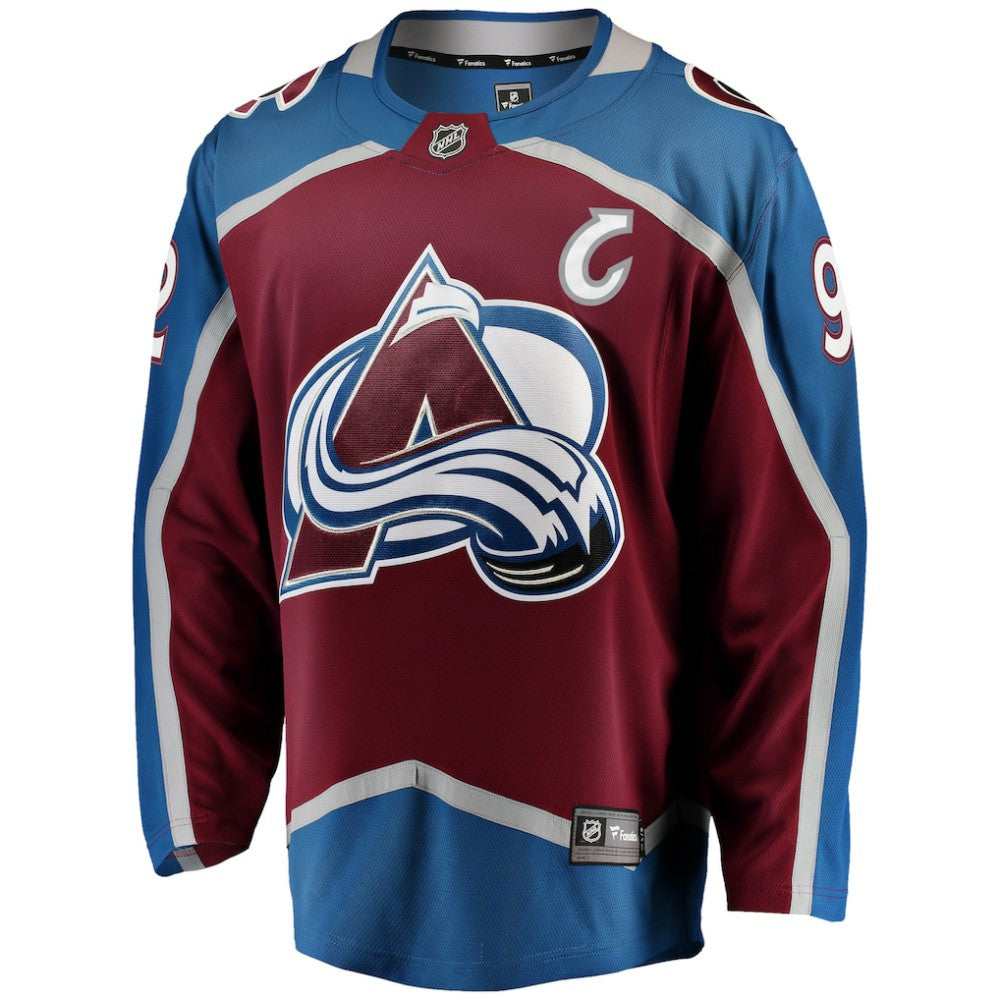 Gabriel Landeskog Colorado Avalanche Fanatics Captain Patch Home Breakaway Jersey - Burgundy Jerseys