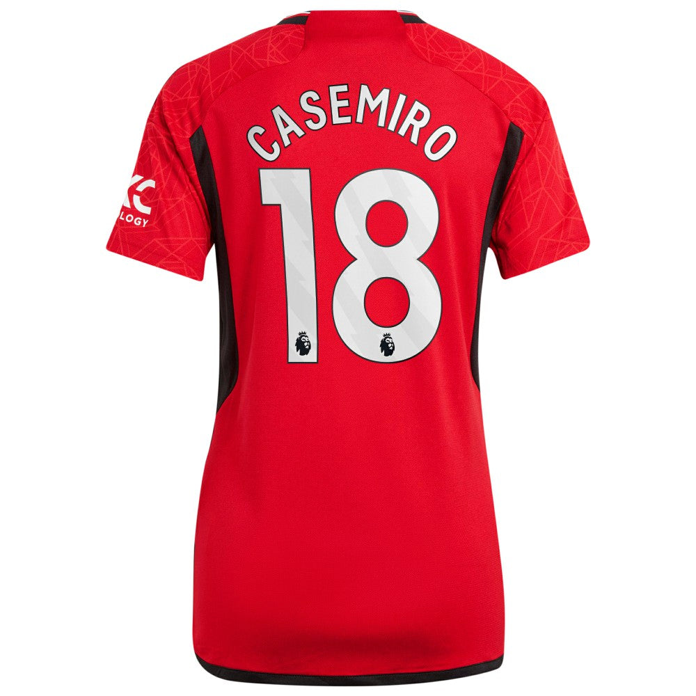Casemiro Manchester United Women's 2023/24 Home Replica Player Jersey - Red cheap