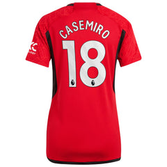 Casemiro Manchester United Women's 2023/24 Home Replica Player Jersey - Red cheap