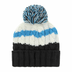 Miami Marlins Women's Ashfield Cuffed Knit Hat with Pom White/Black