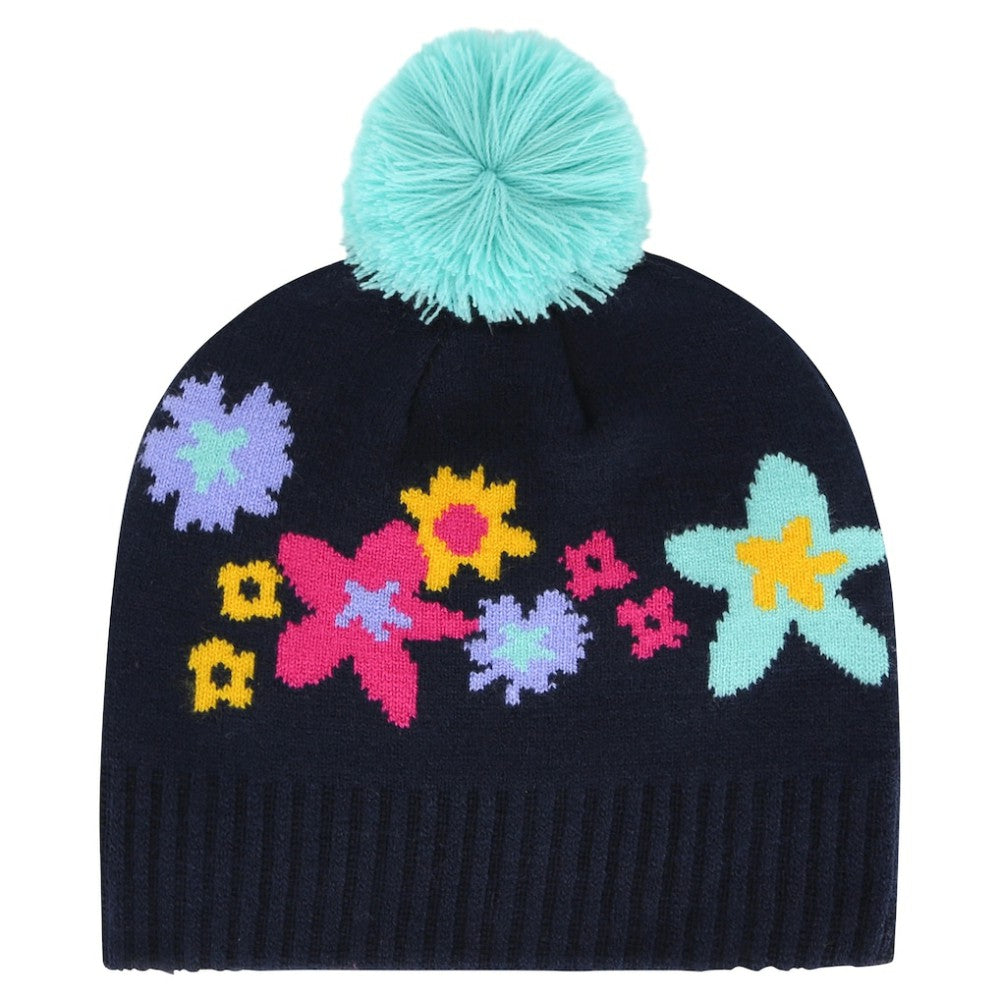 Pittsburgh Pirates Girls Youth Buttercup Knit Beanie with Pom Navy