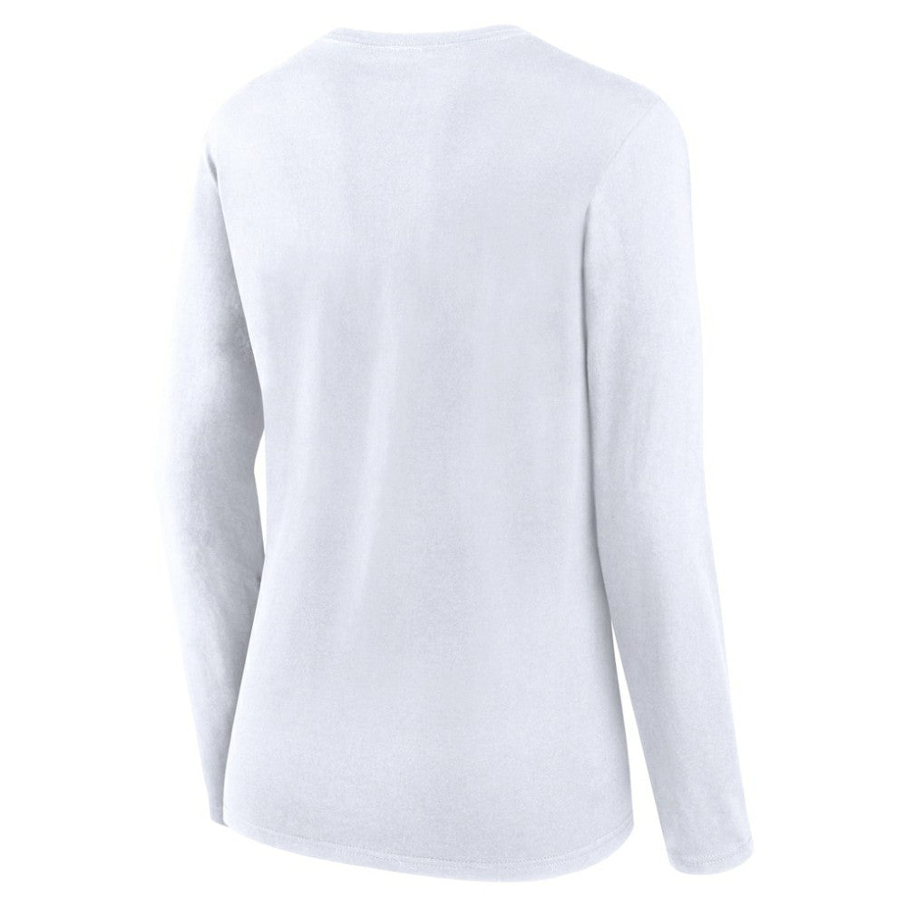 Washington Nationals Women's Lightweight Fitted Long Sleeve T-Shirt White