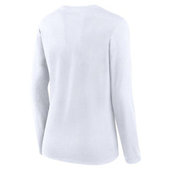 Washington Nationals Women's Lightweight Fitted Long Sleeve T-Shirt White