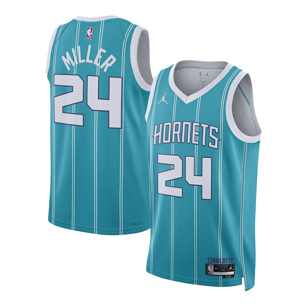 Brandon Miller Charlotte Hornets Unisex NBA Draft Swingman Jersey - Icon Edition - Teal shop