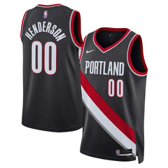Scoot Henderson Portland Trail Blazers Unisex 2023 NBA Draft Swingman Jersey - Icon Edition - Black outlet