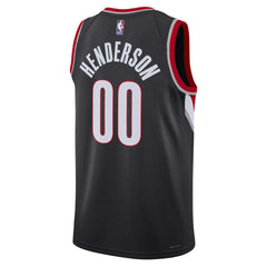 Scoot Henderson Portland Trail Blazers Unisex 2023 NBA Draft Swingman Jersey - Icon Edition - Black outlet
