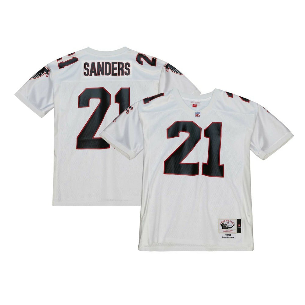 Deion Sanders Atlanta Falcons 1991 Authentic Throwback Retired Player Jersey - White online